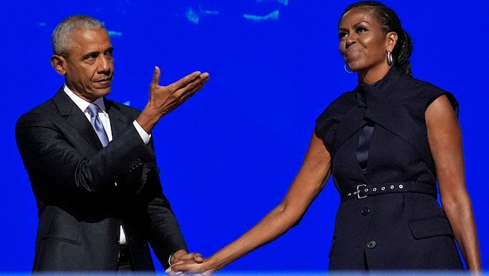 Auch Ex-First-Lady Michelle Obama kam in Chicago zu Wort.