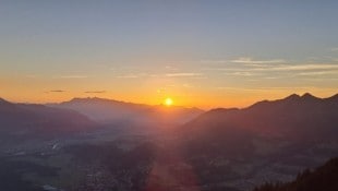 Sonnenuntergang auf der Fraßenhütte. (Bild: Bergauer Rubina)