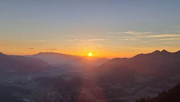 Sonnenuntergang auf der Fraßenhütte. (Bild: Bergauer Rubina)