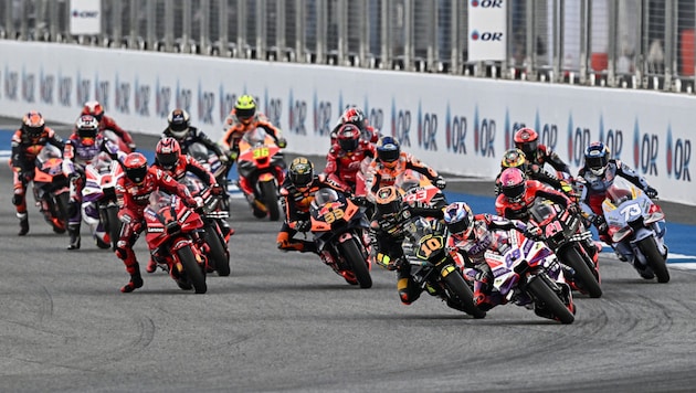 In 2025, the MotoGP stars will start the season in Thailand. (Bild: AFP)