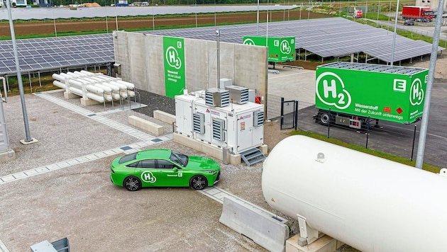 The only hydrogen production plant in Styria to date is located in Gabersdorf. (Bild: Energie Steiermark)