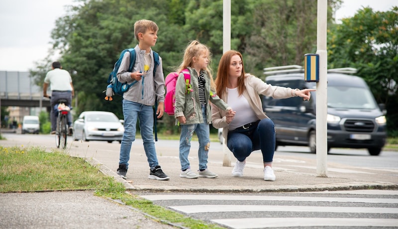 n den vergangenen zwölf Jahren gab es in OÖ 1007 Unfälle am Schulweg. (Bild: ÖAMTC)