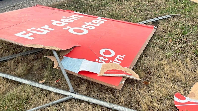 The Federal Socialist Party poster is gone. (Bild: zVg)