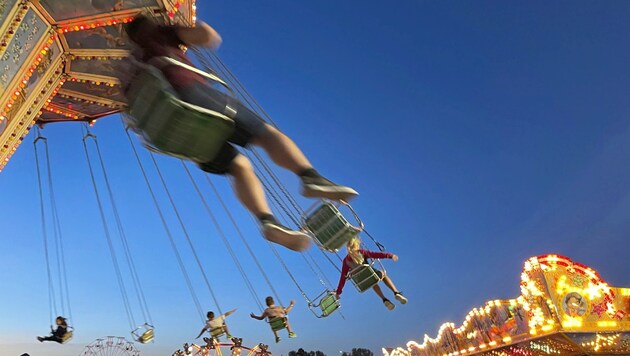 The Ferris wheel is one of the most popular attractions in the amusement park at the Bleiburger Wiesenmarkt. (Bild: Evelyn Hronek)