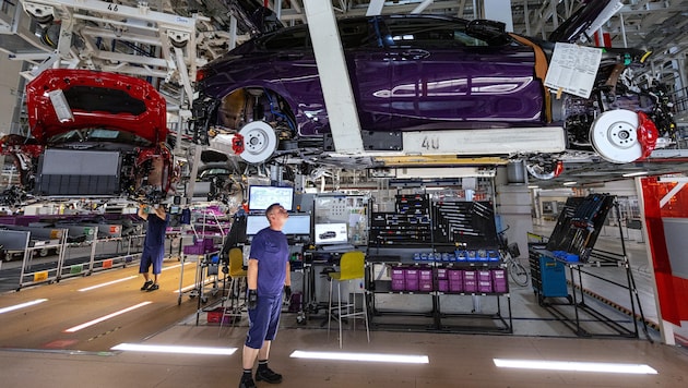 The development of software has long been a decisive factor in car production (here the BMW plant in Leipzig). (Bild: BMW/KRISZTIAN BOCSI)