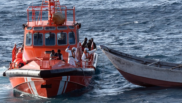 According to the Spanish Ministry of the Interior, there could be a humanitarian disaster by the end of the year. (Bild: AFP)