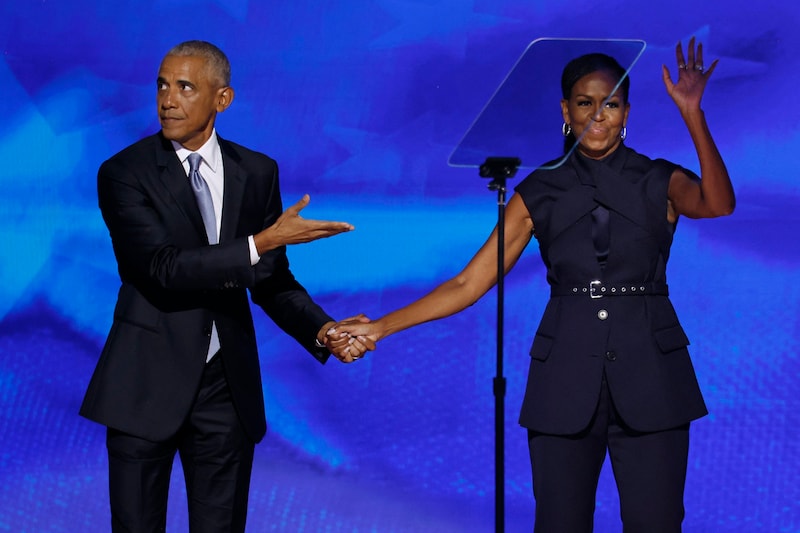 Barack and Michelle Obama (Bild: AFP/2024 Getty Images)