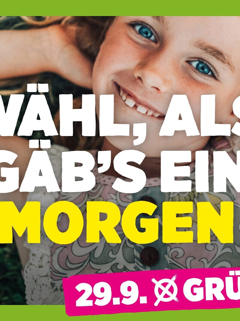 Zukunftsorientiert und optimistisch wollen die Grünen wahrgenommen werden (Bild: Grüne)