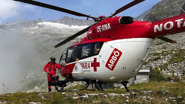 The RK-1 was deployed to the Hochalmspitze. (Bild: ARA Flugrettung)