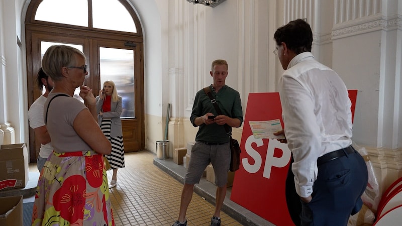 The krone.tv summer interview with the SPÖ leader was canceled at short notice on Thursday. (Bild: krone.tv)