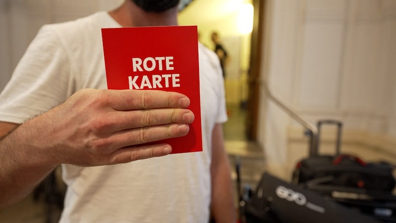 The krone.tv summer interview with the SPÖ leader was canceled at short notice on Thursday. (Bild: krone.tv)