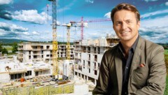 Die von Linz aus agierende WSG – hier Vorstandsobmann Stefan Hutter – plante verstärkt Projekte auf Mietkauf um. (Bild: Krone KREATIV/FotoKerschi, Zoe Goldstein,)