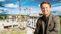 Die von Linz aus agierende WSG – hier Vorstandsobmann Stefan Hutter – plante verstärkt Projekte auf Mietkauf um. (Bild: Krone KREATIV/FotoKerschi, Zoe Goldstein,)