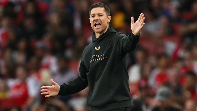 Leverkusen coach Xabi Alonso (Bild: AFP/APA/Glyn KIRK)