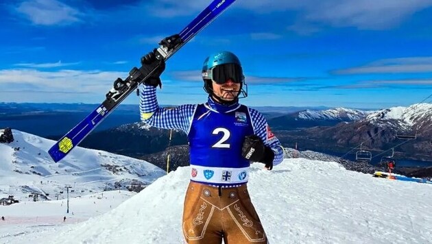 Richie Leitgeb from Strasbourg is back on the slopes after a three-year break. (Bild: zVg)