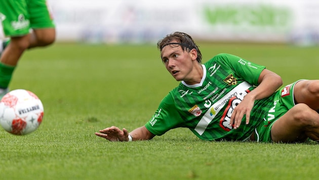 Central defender Robin Voisine has already settled in well in Lustenau. (Bild: EXPA Picture/EXPA Pictures. Alle Rechte vorbehalten. // EXPA Pictures. All rigths reserved.)