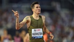 Jakob Ingebrigtsen revanchierte sich über 1.500 Meter für seine Olympia-Schmach.  (Bild: AFP/APA/Fabrice COFFRINI)