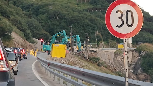 Work on the Arlberg Pass has been in full swing over the past few days. (Bild: Edith Schallert)