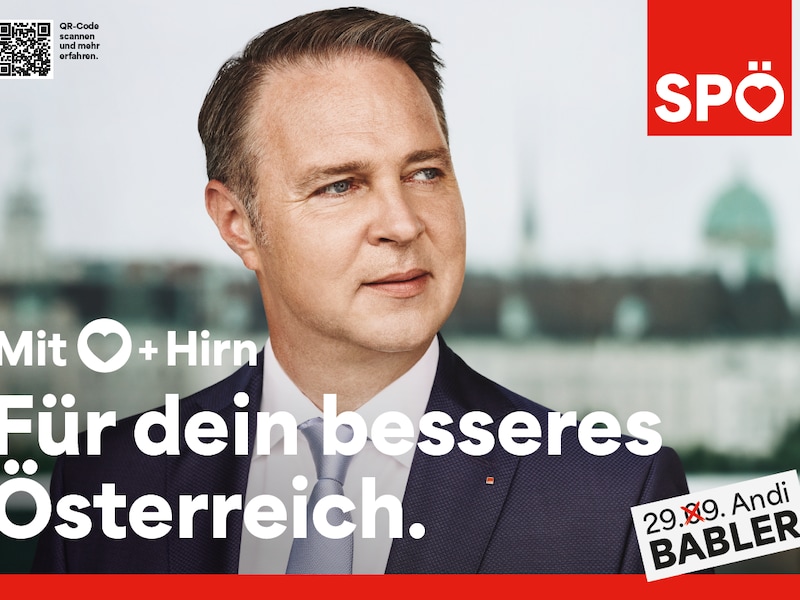 According to Hajek, "For a better Austria" is no-no and therefore not a good slogan (Bild: SPÖ)