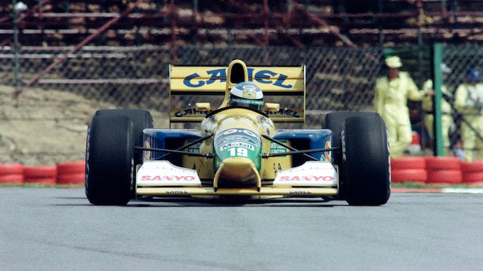 Michael Schumacher beim Formel-1-Rennen 1992 in Kyalami