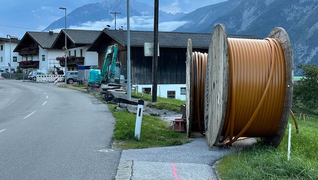 Auf dieser Baustelle in Buch kam es zum Polizeieinsatz. (Bild: zoom.tirol)