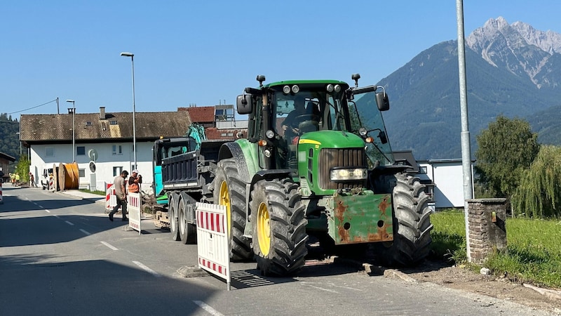 Local companies were also working with heavy equipment, but they had nothing to do with the illegal employment. (Bild: zoom.tirol)