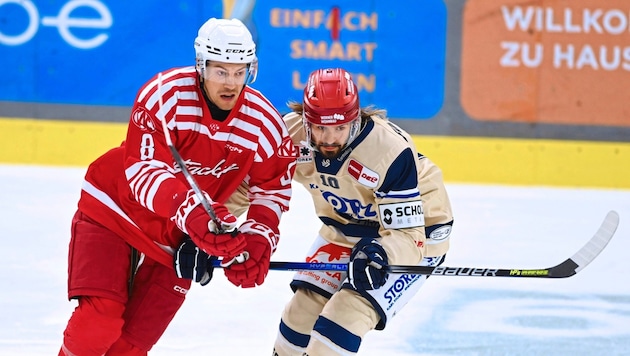 Beim 2:3 im Test gegen Schwenningen traf KAC-Stürmer Nick Petersen doppelt. (Bild: Pessentheiner/f. pessentheiner)