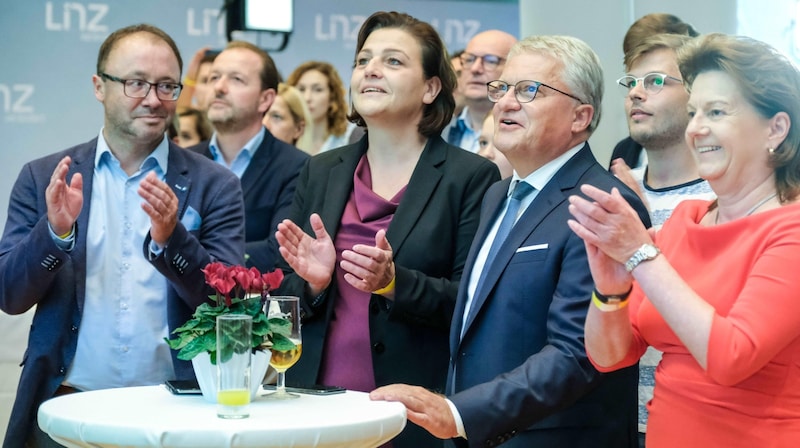 Beim Wiederwahlerfolg 2021 im Alten Rathaus (Bild: Einöder Horst)