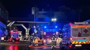 Rund hundert Einsatzkräfte waren vor Ort, um den Brand einzudämmen. (Bild: ZOOM Tirol)