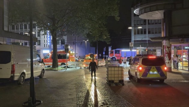 Major operation in Solingen (Bild: AFP)