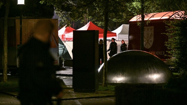 The German city of Solingen was the scene of a bloody knife attack on Friday evening during its anniversary celebrations. (Bild: AFP)