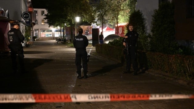 Major operation in Solingen (Bild: AFP)