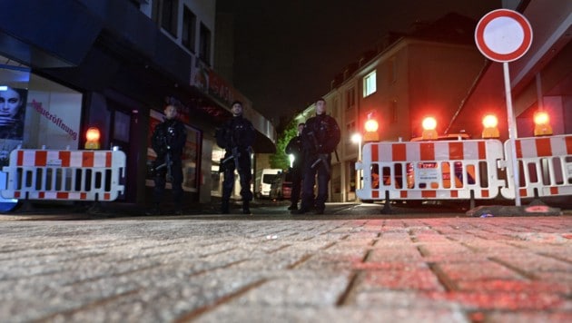 Major operation in Solingen (Bild: AFP)