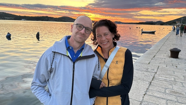 Gerhard und Doris im Kroatien-Urlaub: Segeln ist eine große Leidenschaft. (Bild: Gerhard Thierschädl/zVg)