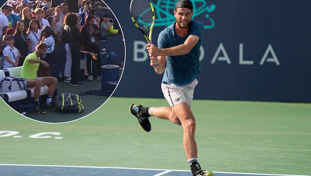 Maxime Cressy causes a scandal at the US Open. (Bild: Getty Images/Jess Rapfogel, x.com/TheTennisLetter)