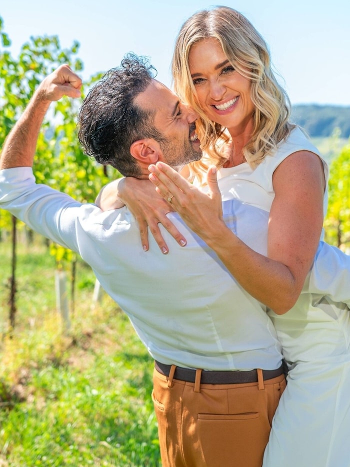 It's all still very recent: Campisi asked Kamper to marry him.