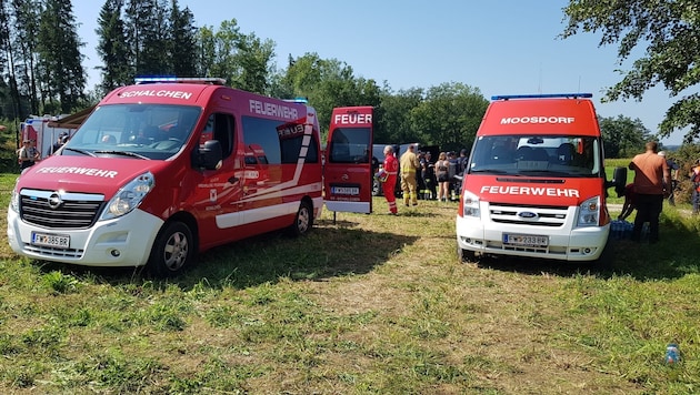 Die große Suchaktion in Moosdorf war von Erfolg gekrönt (Bild: Scharinger Daniel/Daniel Scharinger)