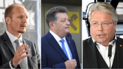 Die drei Ur-ÖVPler auf Abwegen: Anzengruber, Schöpf, Hörl (von links).