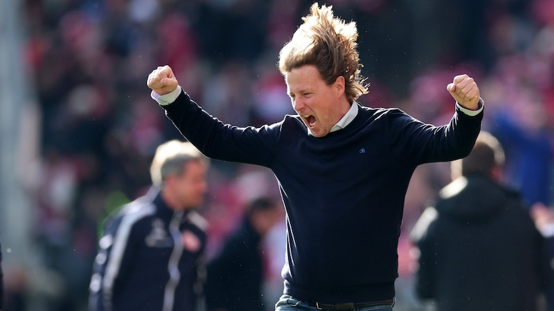 Mainz coach Bo Henriksen is a bundle of energy. In his private life, the Dane is a bit scatterbrained. (Bild: GEPA)