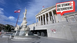 Die „Stimme Österreichs“ soll im Parlament gehört werden. (Bild: Krone KREATIV)