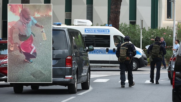 The police released the image of a suspect, recorded by a surveillance camera. (Bild: AFP)