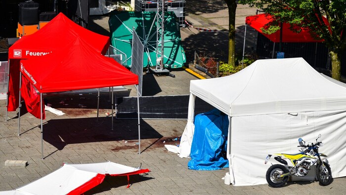 Pictures of the crime scene reveal the horror that took place on Friday evening.