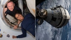 Butch Wilmore und Suni Williams müssen weiterhin auf der ISS bleiben, den der Boeing-Raumstransporter „Starliner“ macht Probleme. (Bild: AP)