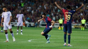 Robert Lewandowski und Lamine Yamal trafen für Barca.