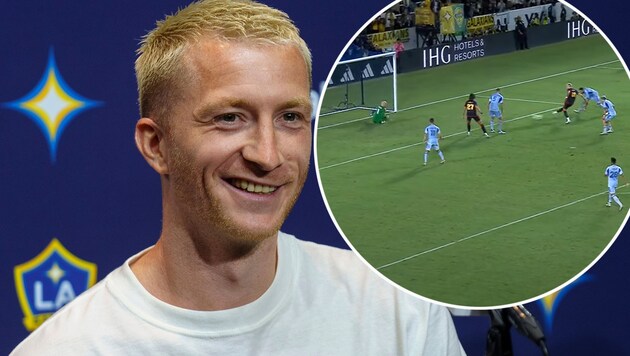 Marco Reus' dream debut in the MLS (Bild: AP/Damian Dovarganes, instagram.com/433)