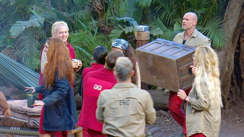 The jungle campers were delighted to have won the treasure hunt. (Bild: RTL)