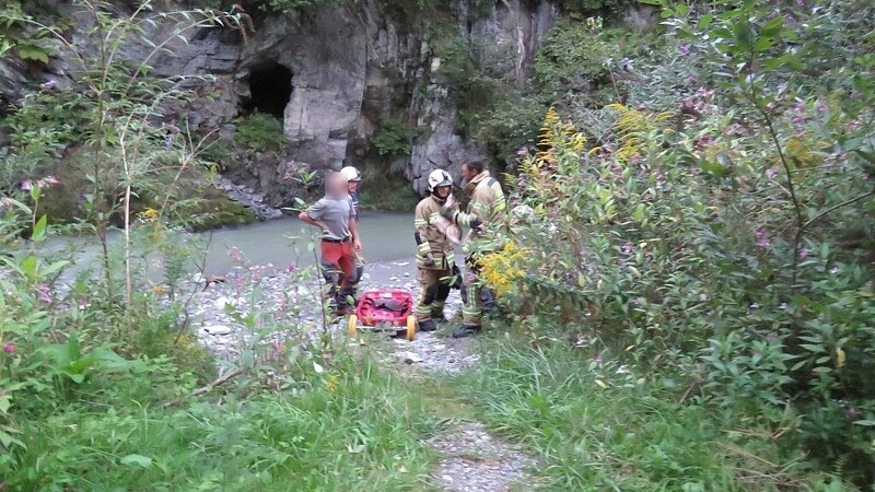 Aus der Entfernung wirkte das ausgestopfte Rehkitz täuschend lebendig. (Bild: Freiwillige Feuerwehr Pfarrwerfen)