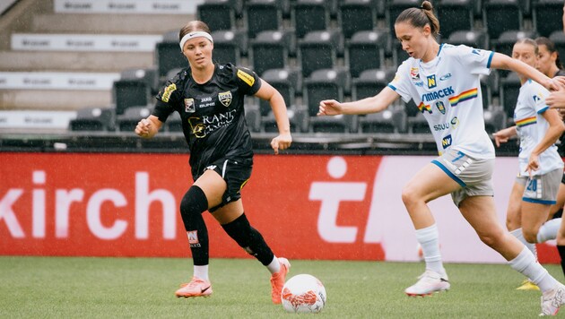 Maria Olsen and her Altach team were often only spectators against St. Pölten. (Bild: SCR Altach/Christina Rossi)