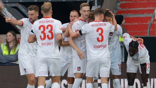 Heidenheim take on RB Leipzig today. (Bild: APA/AFP/AXEL HEIMKEN)