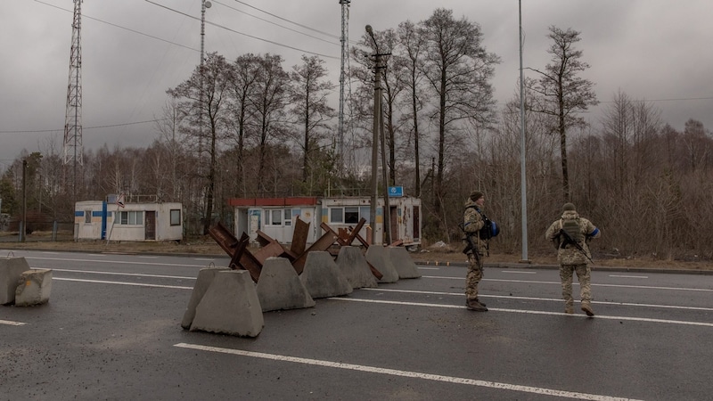 Die Grenze zwischen der Ukraine und Weißrussland im Februar 2024 (Bild: AFP)